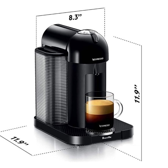 Nespresso Other - Nespresso Vertuo Chrome Round Head Coffee Machine